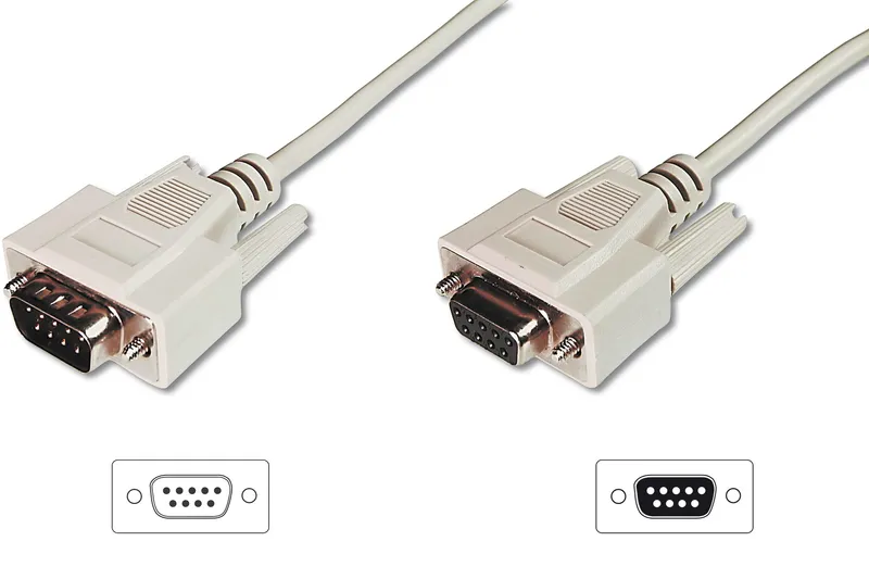 Digitus Data transfer extension cable. D-Sub9/St - D-Sub9/Bu