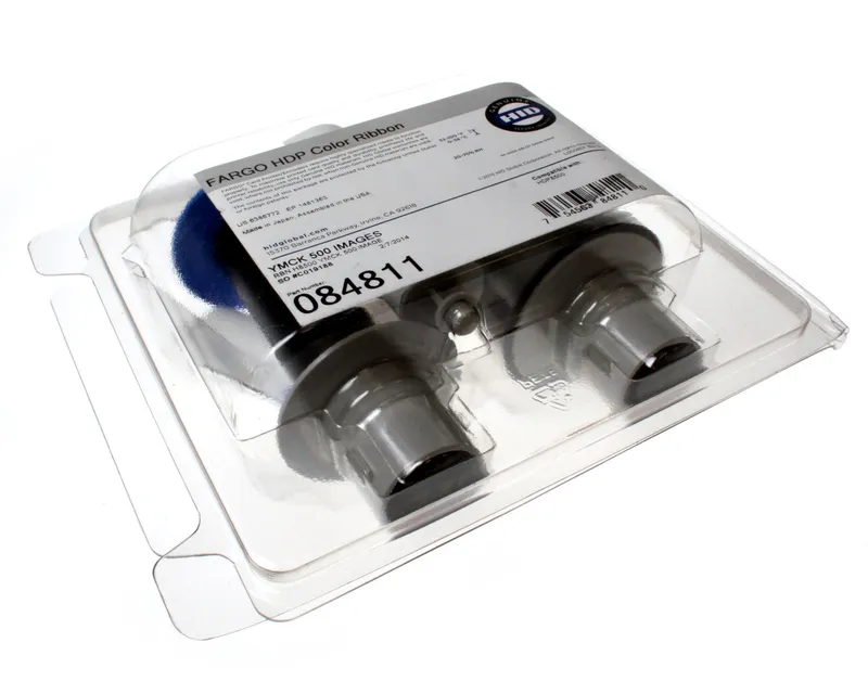 Fargo Fargo HDP8500 YMCK Full Colour Ribbon with Black Resin Panel 500