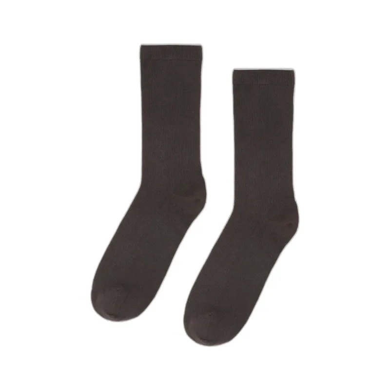 Women's classic socks Colorful Standard Classic Organic Coffee Brown