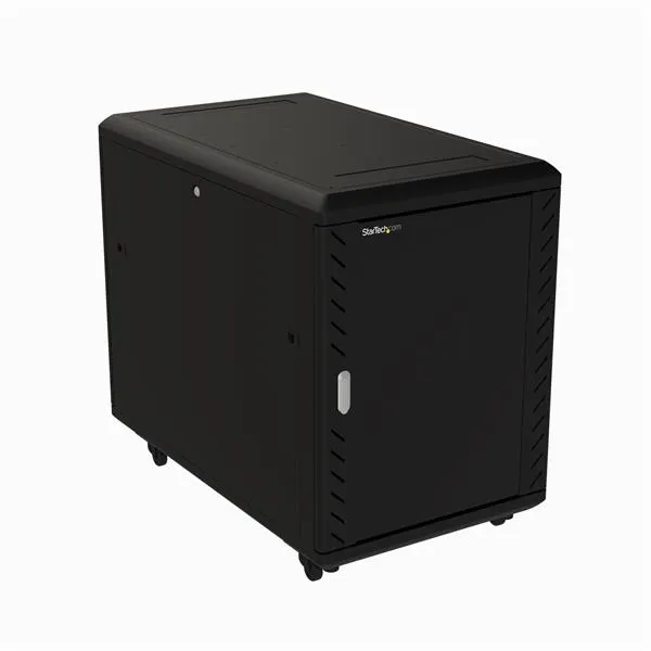 StarTech.com 4-Post 15U Server Rack Cabinet. Lockable 19" Data Ra