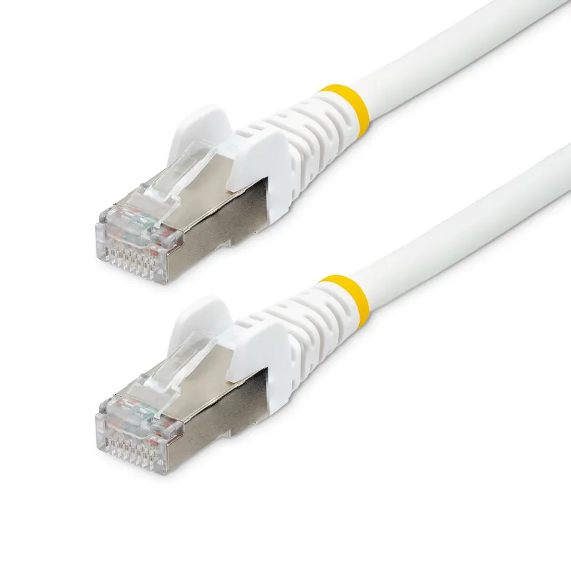 StarTech.com 7.5m CAT6a Ethernet Cable - White - Low Smoke Zero Haloge