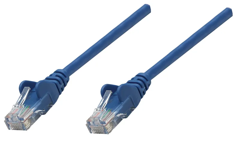 Intellinet Network Patch Cable. Cat6A. 0.25m. Blue. Copper. S/FTP. LSO