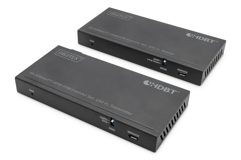 Digitus 4K HDBaseT™ 2.0 HDMI KVM extender set. 150 m