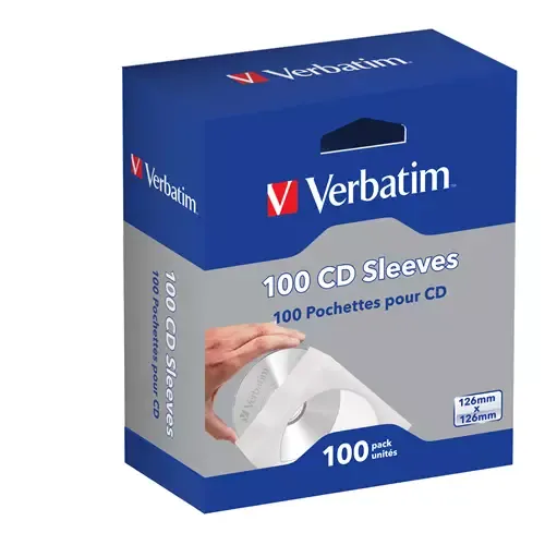 Verbatim CD Sleeves (Paper) 100pk