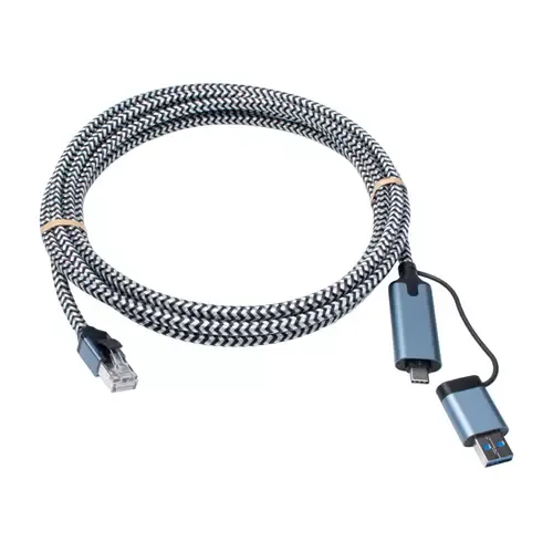 Cablenet CNL 3M USB-C 3.2+USB-A - RJ45 1G networking cable Cat6 U/FTP (STP)