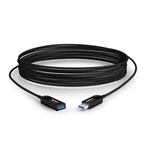 WyreStorm CAB-UAOC-15-C USB cable USB 3.2 Gen 2 (3.1 Gen 2) 15 m USB A 10 Gbit/s Black