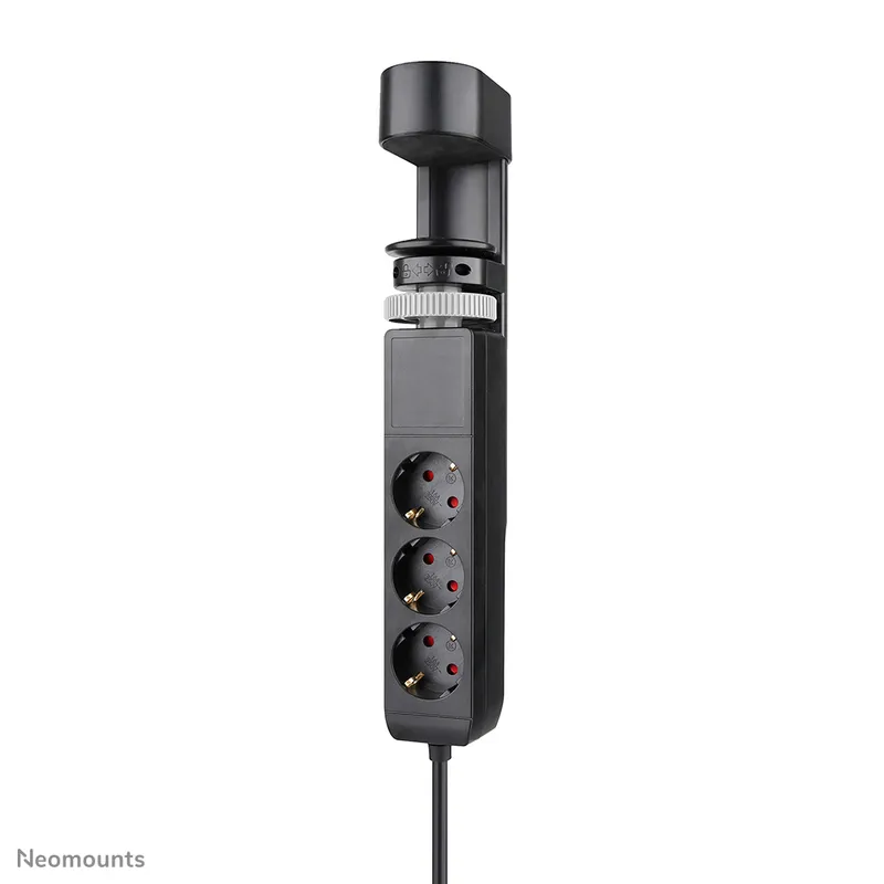 Neomounts DS22-840BL6 Desk socket with clamp and USB-C and USB-A ports