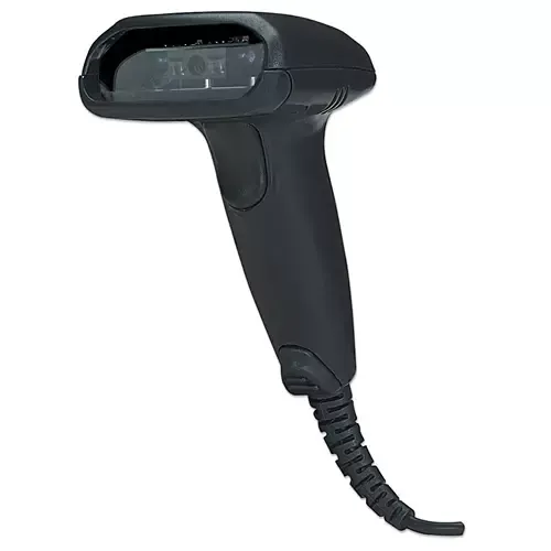 Manhattan Long Range CCD Handheld Barcode Scanner USB 500mm Scan Depth Cable 1.5m Max Ambient Light 10000 lux (sunlight) Black Three Year Warranty