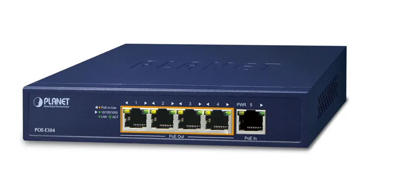 PLANET POE-E304 network extender Network transmitter & receiver Bl