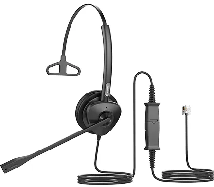 Fanvil HT301 QD to RJ9 monaural Headset