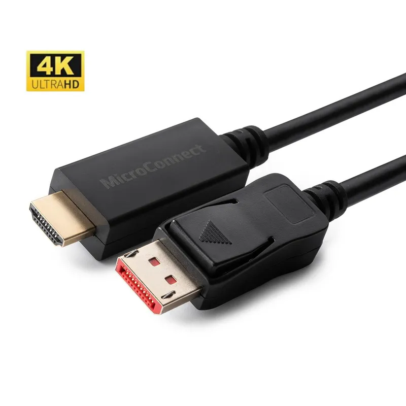 Microconnect MC-DP-HDMI-2004K video cable adapter 2 m DisplayPort Blac