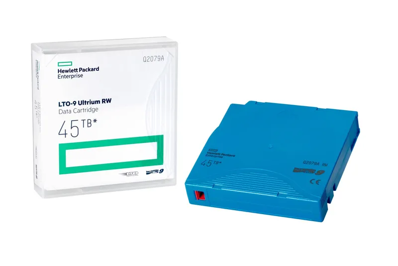 HPE LTO-9 Ultrium 45TB RW Non Custom Labeled 20 Data Cartridges with C