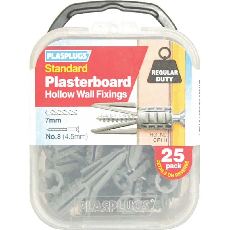 Plasplugs Plasterboard Hollow Wall Fixings