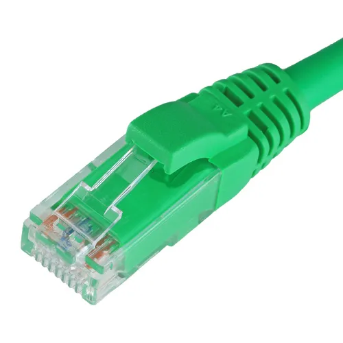 Cablenet 5m Cat5e RJ45 Green U/UTP LSOH 24AWG Snagless Booted Patch Le