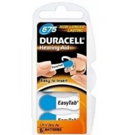 Duracell 1.4 V. zinc-air. 6 pack Single-use battery