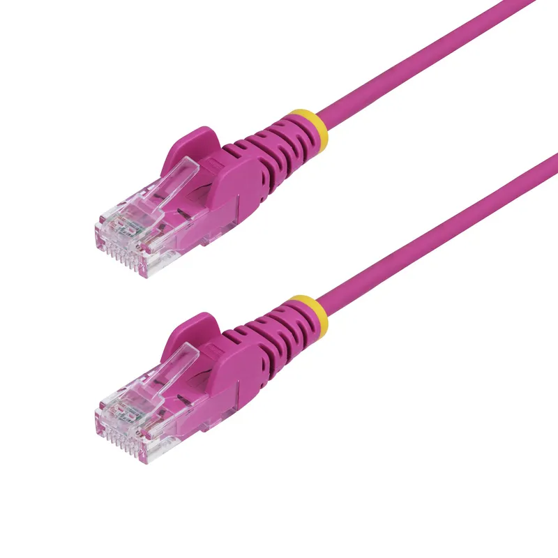 StarTech.com 3m Pink Slim CAT6 Ethernet Cable. Snagless. 100W PoE. UTP