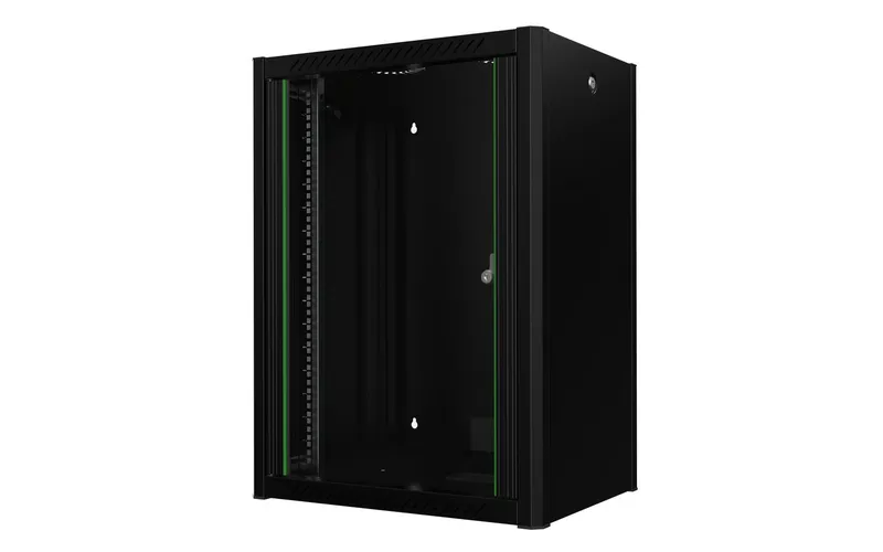 Lanview RWP16U45BL rack cabinet 16U Wall mounted rack Black