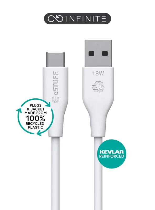 eSTUFF ES605170-BULK USB cable USB 2.0 1 m USB C USB A 60 W White