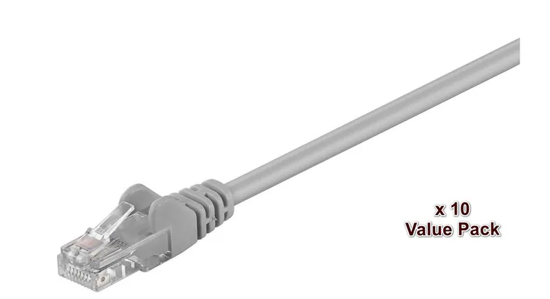 Microconnect V-UTP510VP networking cable Grey 10 m Cat5e U/UTP (UTP)
