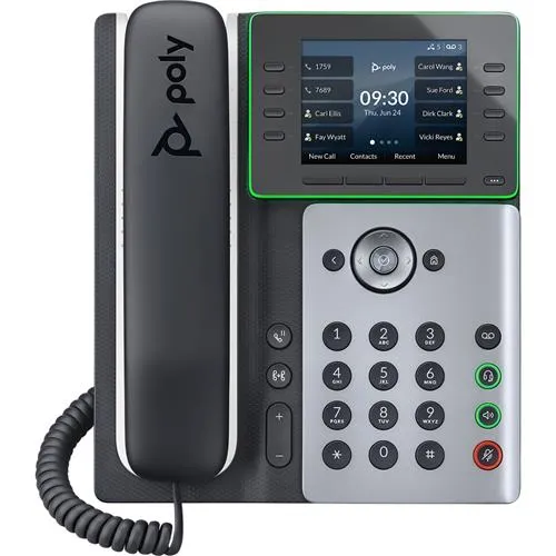 HP Poly Edge E320 IP Phone and PoE-enabled