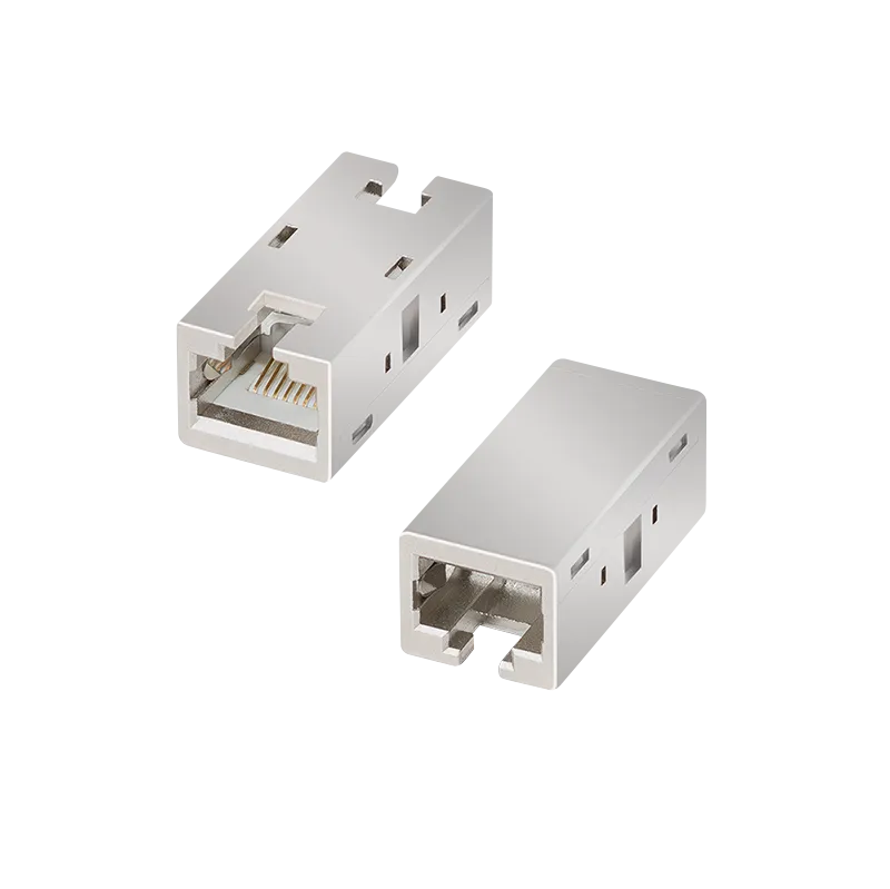 LogiLink RJ45 Inline Coupler. Cat.6A. shielded. metal housing