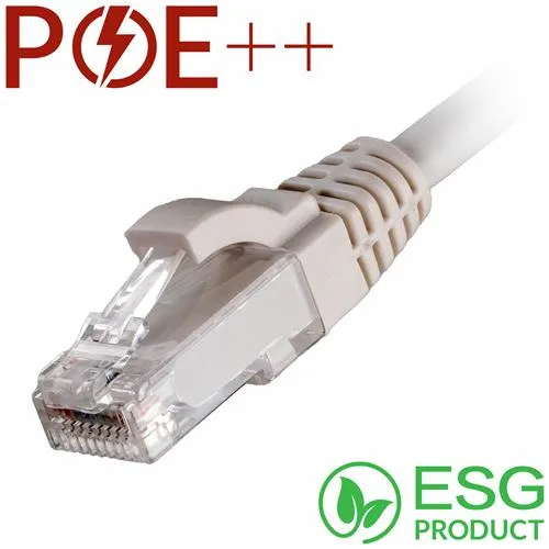 Cablenet 1m Cat6 RJ45 White U/UTP LSOH 24AWG Snagless Booted Patch Lead (PK 100)