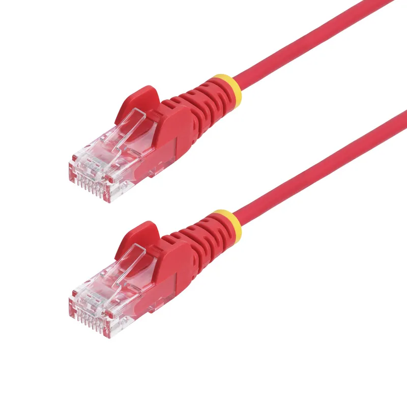 StarTech.com 50cm Red Slim CAT6 Ethernet Cable. Snagless. 100W PoE. UT