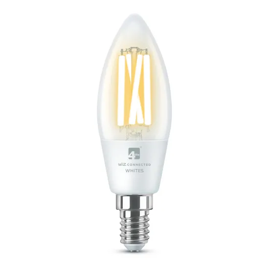 4lite Wiz Connected C35 E14 Filament Bulb Clear
