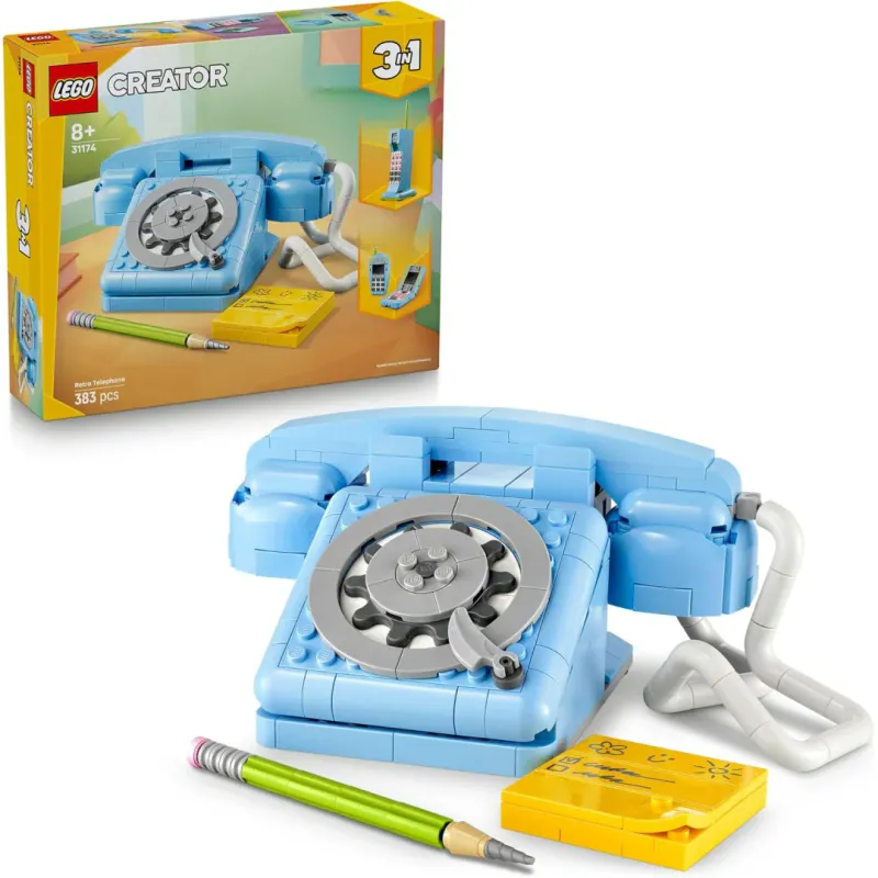 Lego Creator 3 in 1 31174 Retro Telephone Rebuildable Set for Ages 8+