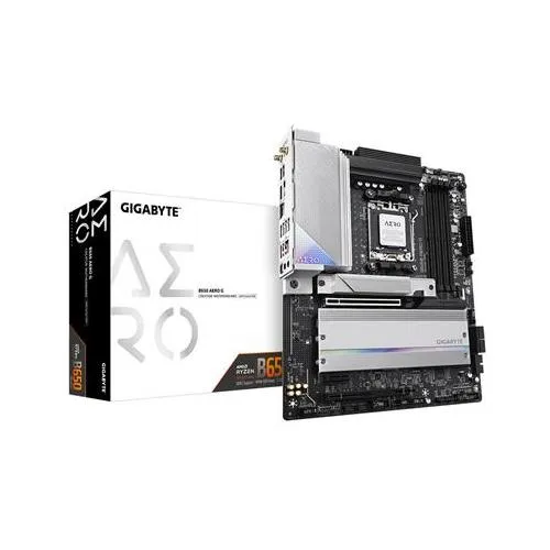 GIGABYTE B650 AERO G Motherboard - AMD Ryzen 9000 Series CPUs up to 8000MHz DDR5 (OC) 1xPCIe 5.0 + 2xPCIe 4.0 M.2 2.5GbE LAN WIFI 6E USB 3.2 Gen 2