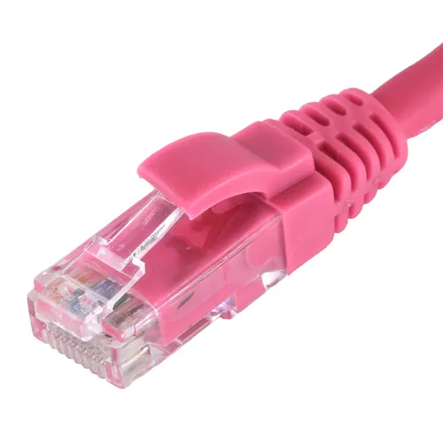 Cablenet 5m Cat5e RJ45 Pink U/UTP LSOH 24AWG Snagless Booted Patch Lea