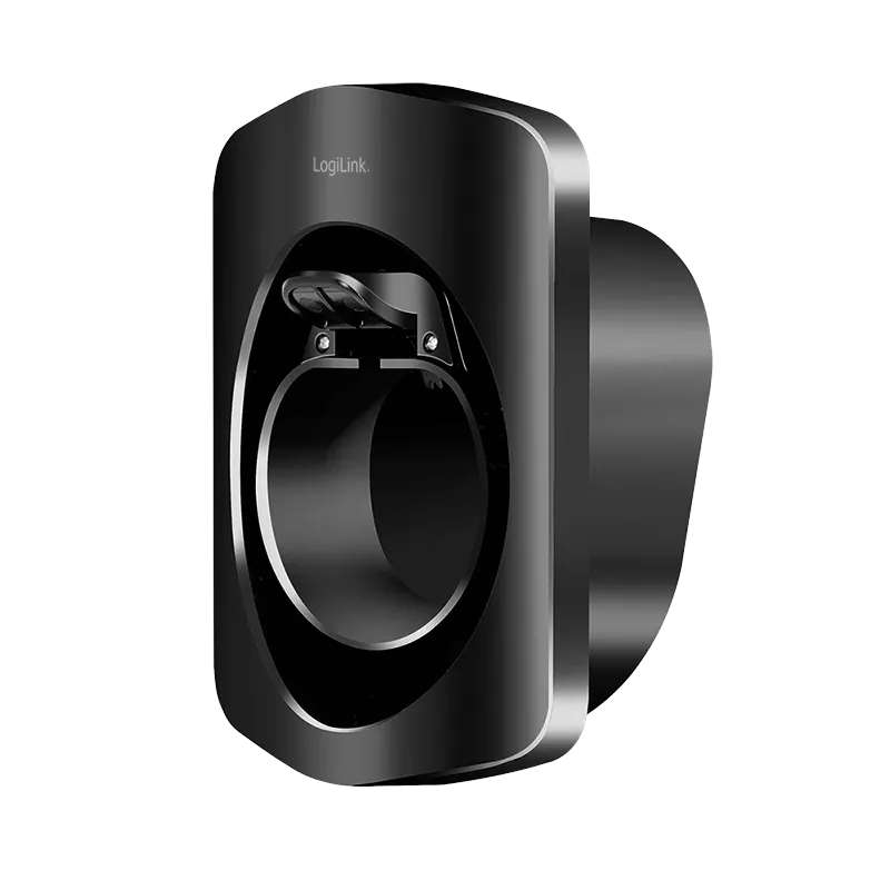 LogiLink Wall Mount with cable rest for EV charging cable. w/ lock. pl
