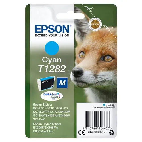 Epson Fox T1282 DURABrite Ultra Single Cyan Ink