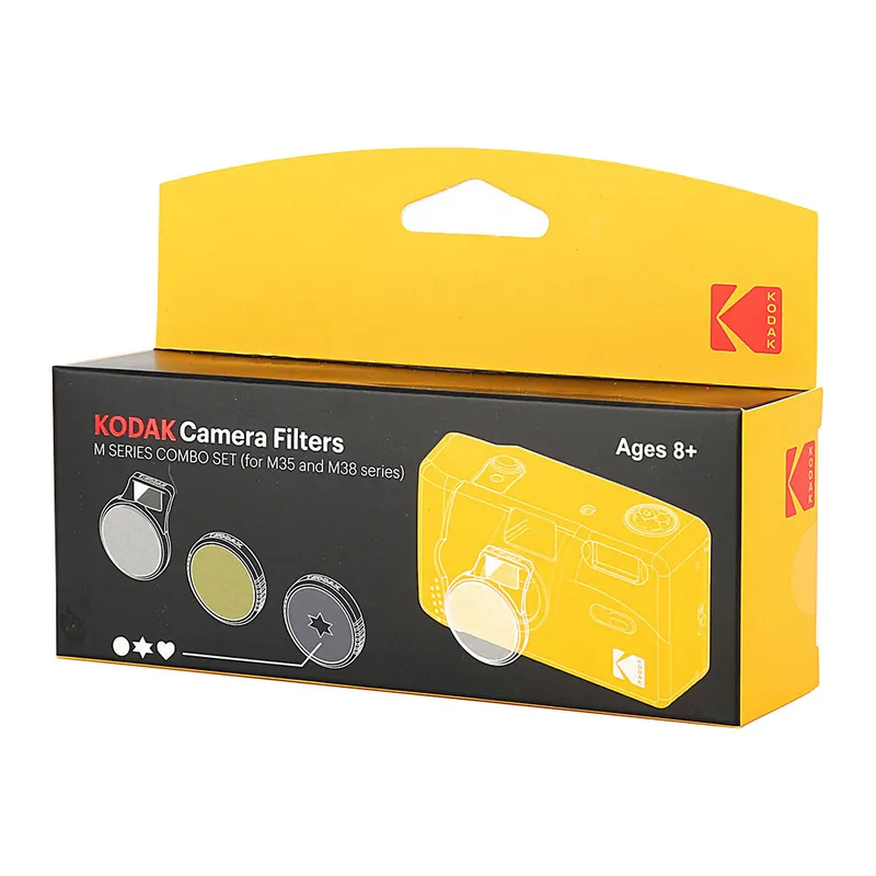 Kodak Camera 3x Filter Set for M35 and M38 Film Cameras - Selfie. Colo