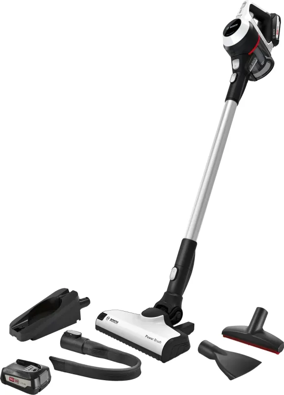 Bosch Serie 6 BCS612GB stick vacuum/electric broom Battery Dry Bagless 0.3 L White 2.5 Ah