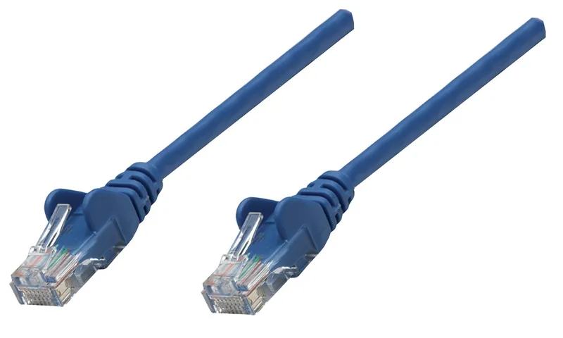 Intellinet Network Patch Cable. Cat6. 0.25m. Blue. CCA. U/UTP. PVC. RJ