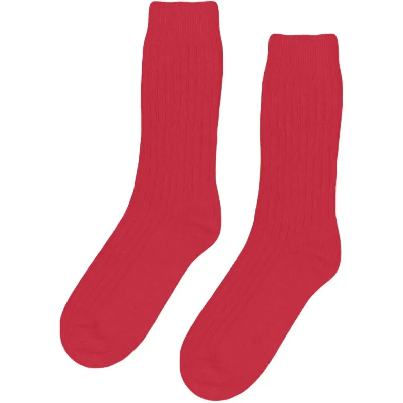 Wool socks Colorful Standard Merino Blend scarlet red