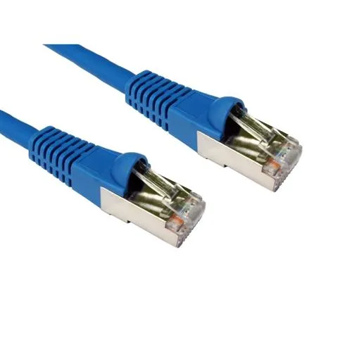 Cables Direct 10m CAT6a M - M networking cable Blue S/FTP (S-STP)