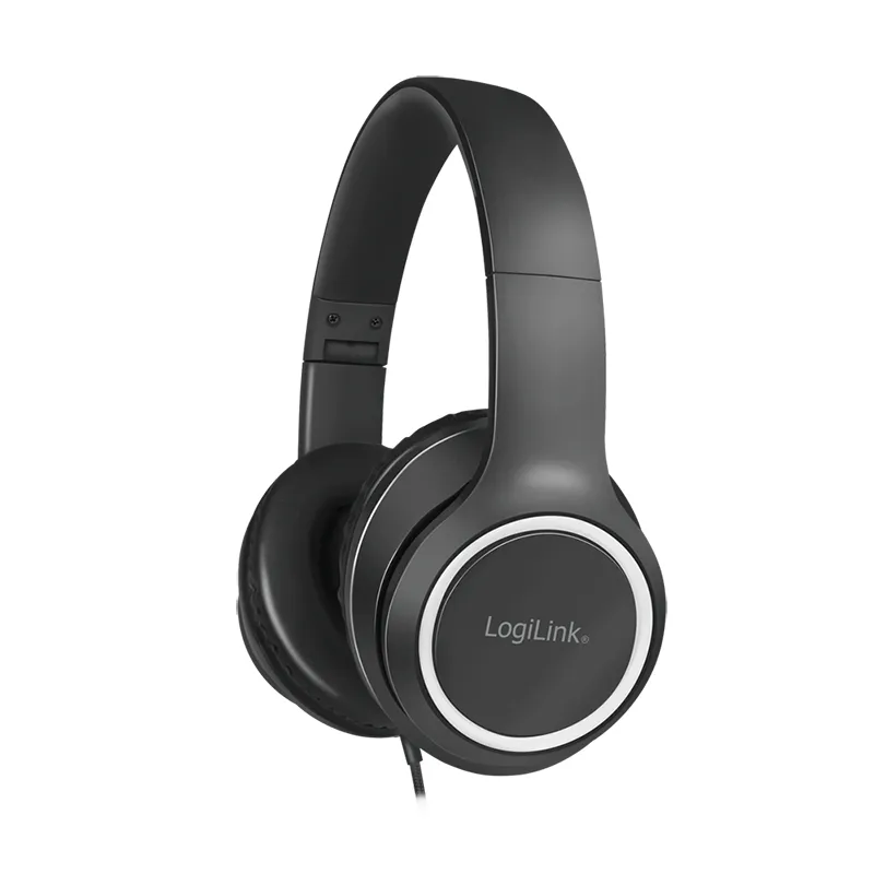 LogiLink HS0053 headphones/headset Wired Head-band Calls/Music Black.