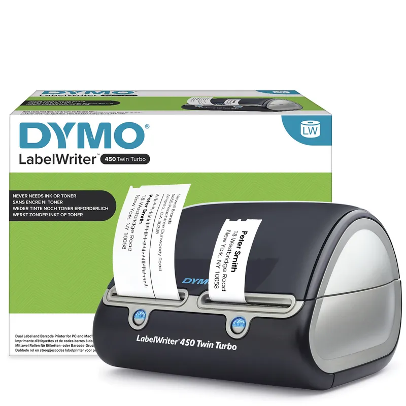 DYMO LabelWriter 450 Twin Turbo Label Maker | Direct Thermal Label Pri