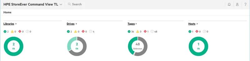 HPE StoreEver MSL6480 Command View for Tape Libraries - Data Verificat