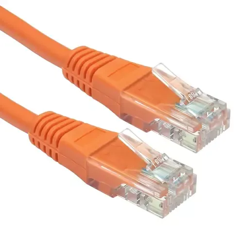 Cables Direct 10m Cat5e networking cable Orange U/UTP (UTP)