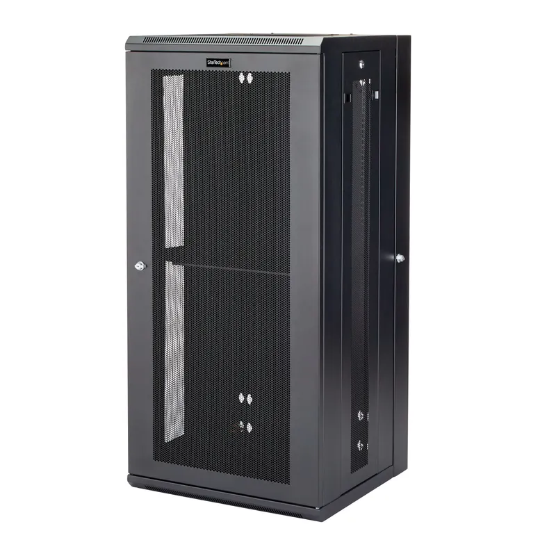 StarTech.com 4-Post 26U Wall Mount Network Cabinet with 1U Shelf. 19&q