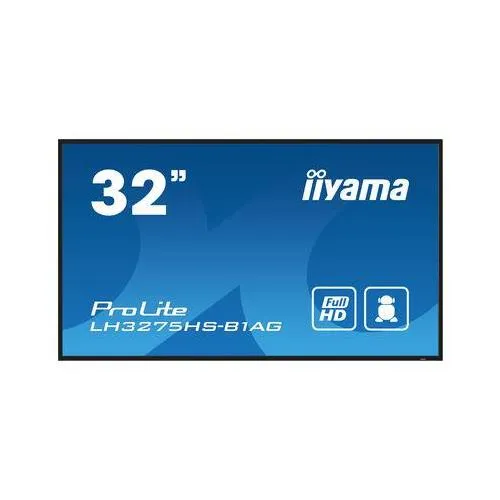 iiyama LH3275HS-B1AG Signage Display Digital signage flat panel 80 cm (31.5") LCD Wi-Fi 500 cd/m Full HD Black Built-in processor Android 11 24/7