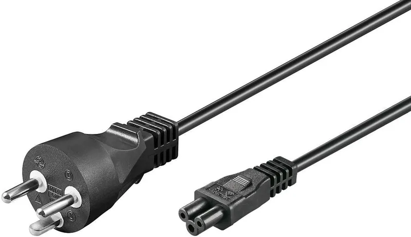 Microconnect PE120810 power cable Black 1 m Power plug type K C5 coupl