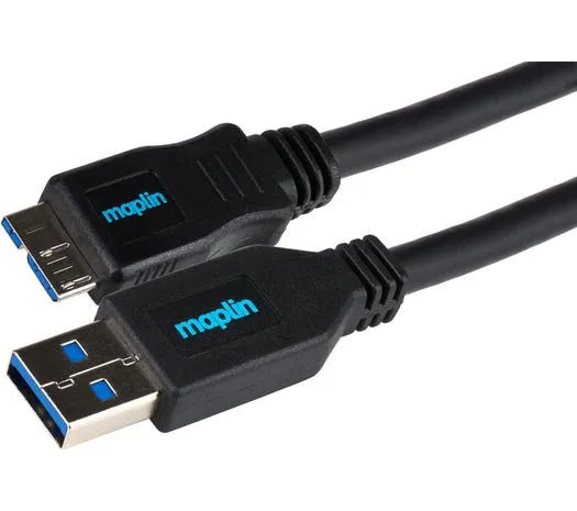 Maplin MAPCUS68 USB cable USB 3.2 Gen 1 (3.1 Gen 1) 0.75 m USB A Micro