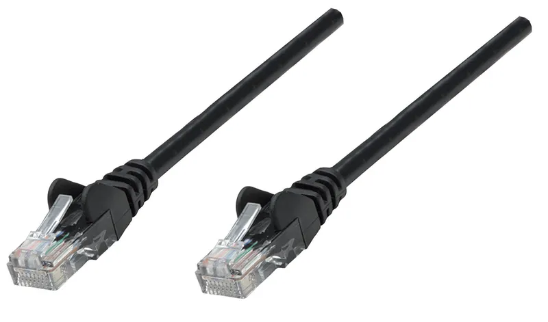 Intellinet Network Patch Cable. Cat6. 0.25m. Black. Copper. S/FTP. LSO