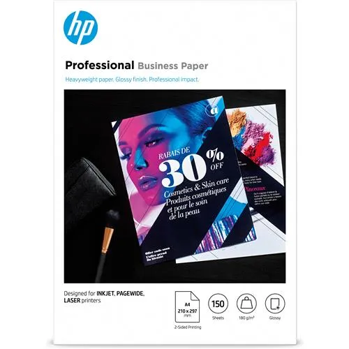 HP Professional Business Paper Glossy 180 g/m2 A4 (210 x 297 mm) 150 sheets