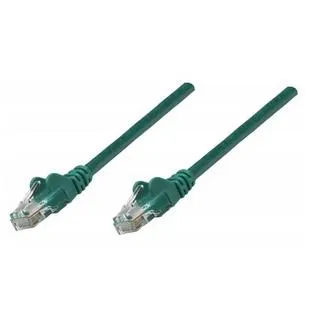 Intellinet Network Patch Cable Cat6A 10m Green Copper S/FTP LSOH / LSZH PVC RJ45 Gold Plated Contacts Snagless Booted Lifetime Warranty