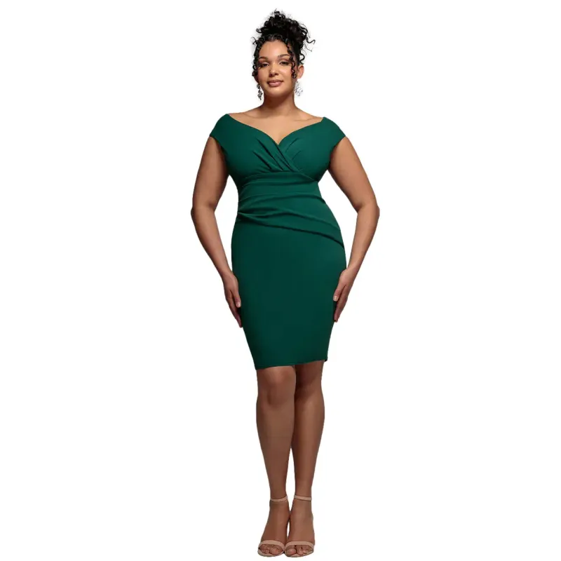 Off-the-shoulder Dress Women Goddiva Midi
